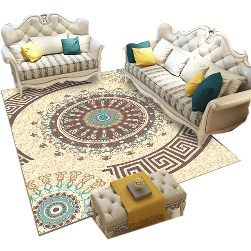 Casual Digital Print Floral Rug Multi-Color Modern Rug Polyester Stain Resistant Anti-Slip Backing Washable Carpet for Great Room Clearhalo 'Area Rug' 'Modern' 'Rugs' Rug' 2171719