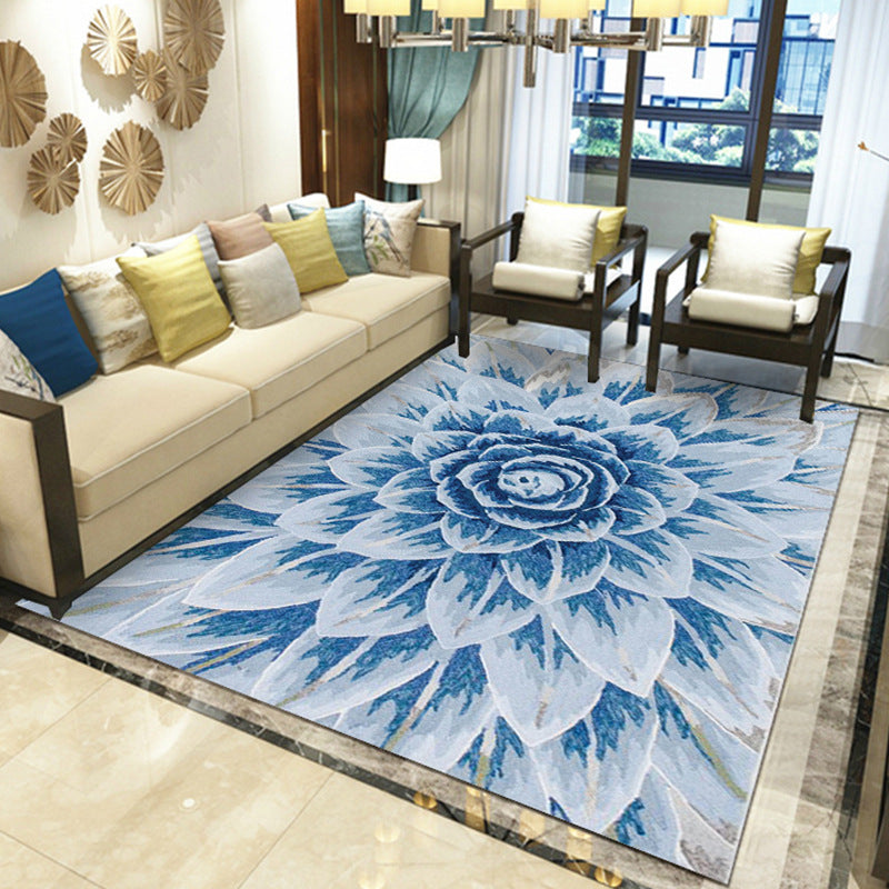 Unique Abstract Rug Contemporary Rug Polyester Washable Non-Slip Pet  Friendly Area Carpet for Living Room - Clearhalo