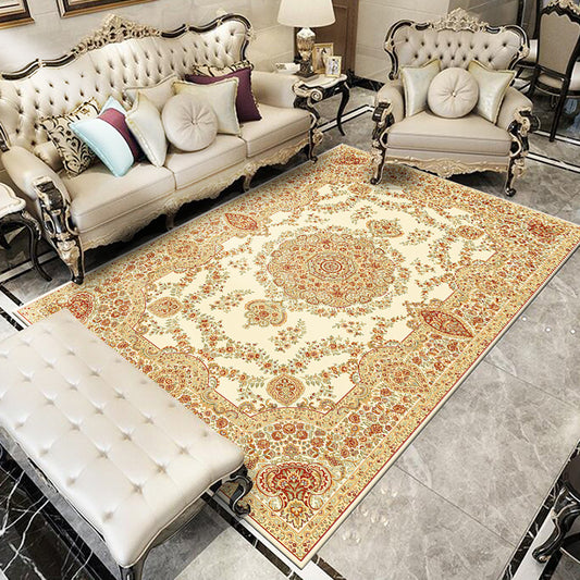 Glam Floral Swirls Rug Multicolor Victorian Rug Synthetics Pet Friendly Non-Slip Stain Resistant Rug for Home Clearhalo 'Area Rug' 'Rugs' 'Shabby Chic' Rug' 2184051