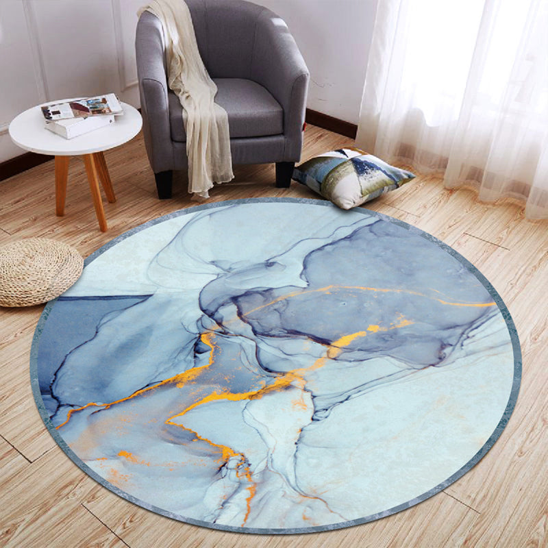 Multicolor Lounge Rug Mid-Century Abstract Pattern Carpet Synthetics Pet Friendly Washable Non-Slip Backing Rug Blue Clearhalo 'Area Rug' 'Modern' 'Rugs' Rug' 2184421