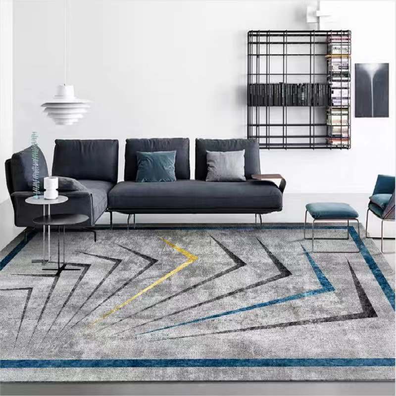 Multi Color Contemporary Rug Synthetics Abstract Geometry Carpet Non-Slip Stain Resistant Washable Rug for Sitting Room Clearhalo 'Area Rug' 'Modern' 'Rugs' Rug' 2184468