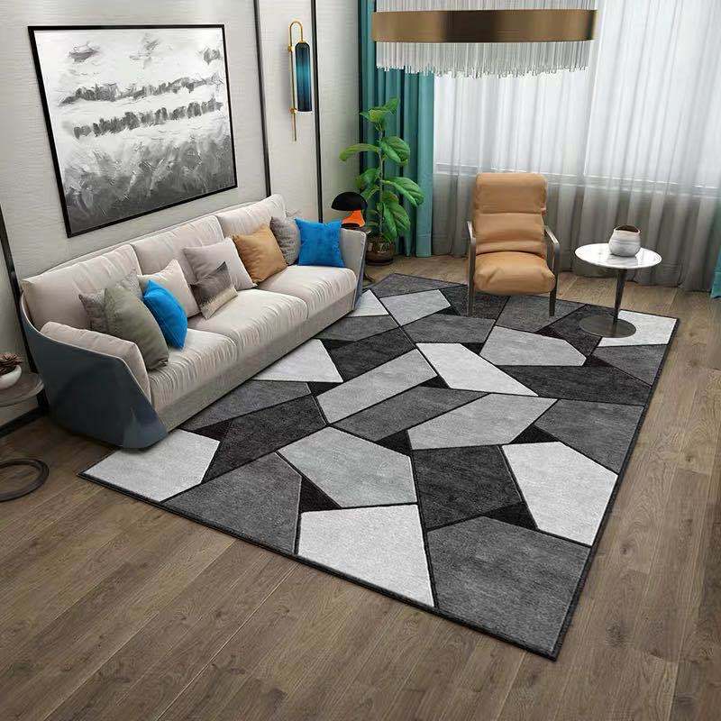 Multi Color Contemporary Rug Synthetics Abstract Geometry Carpet Non-Slip Stain Resistant Washable Rug for Sitting Room Clearhalo 'Area Rug' 'Modern' 'Rugs' Rug' 2184476