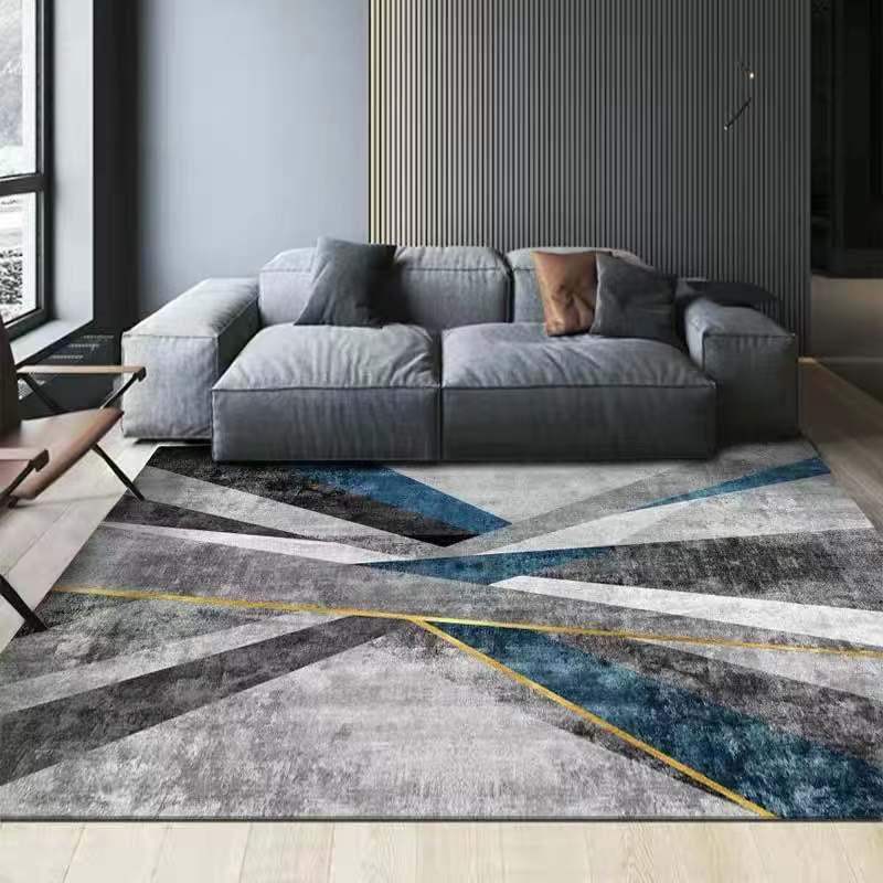 Multi Color Contemporary Rug Synthetics Abstract Geometry Carpet Non-Slip Stain Resistant Washable Rug for Sitting Room Clearhalo 'Area Rug' 'Modern' 'Rugs' Rug' 2184483