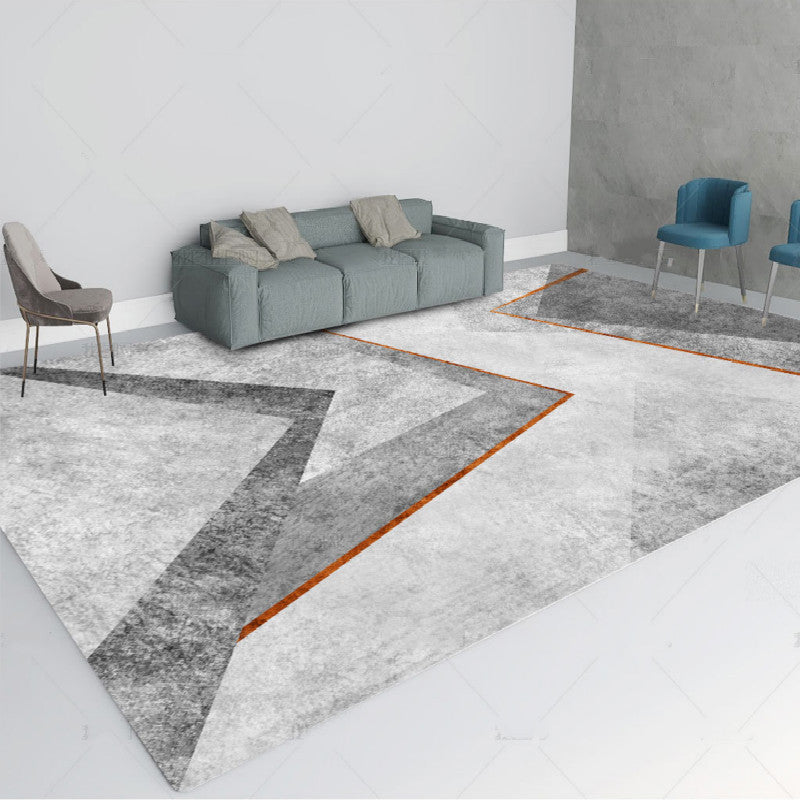 Multi Color Contemporary Rug Synthetics Abstract Geometry Carpet Non-Slip Stain Resistant Washable Rug for Sitting Room Clearhalo 'Area Rug' 'Modern' 'Rugs' Rug' 2184486