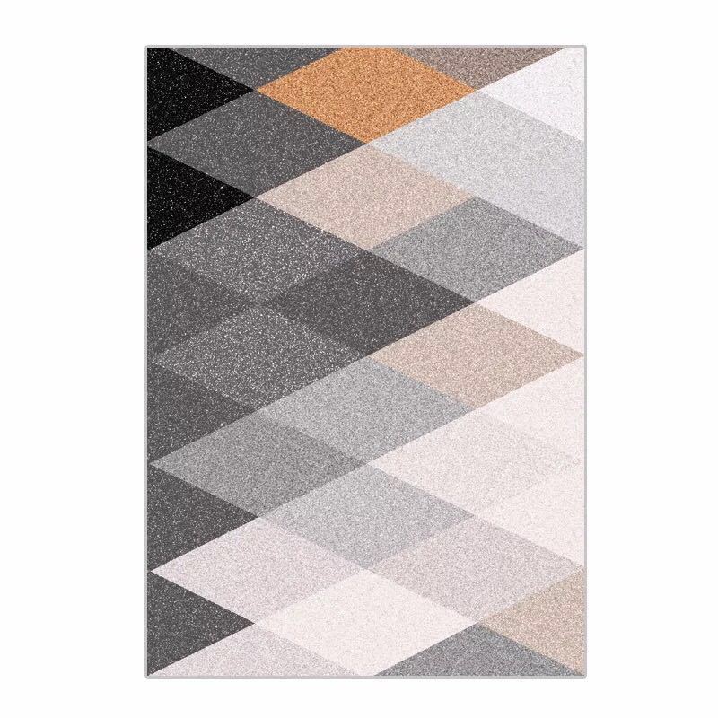 Multi Color Contemporary Rug Synthetics Abstract Geometry Carpet Non-Slip Stain Resistant Washable Rug for Sitting Room Clearhalo 'Area Rug' 'Modern' 'Rugs' Rug' 2184494