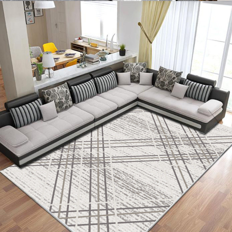 Multi Color Contemporary Rug Synthetics Abstract Geometry Carpet Non-Slip Stain Resistant Washable Rug for Sitting Room Clearhalo 'Area Rug' 'Modern' 'Rugs' Rug' 2184496