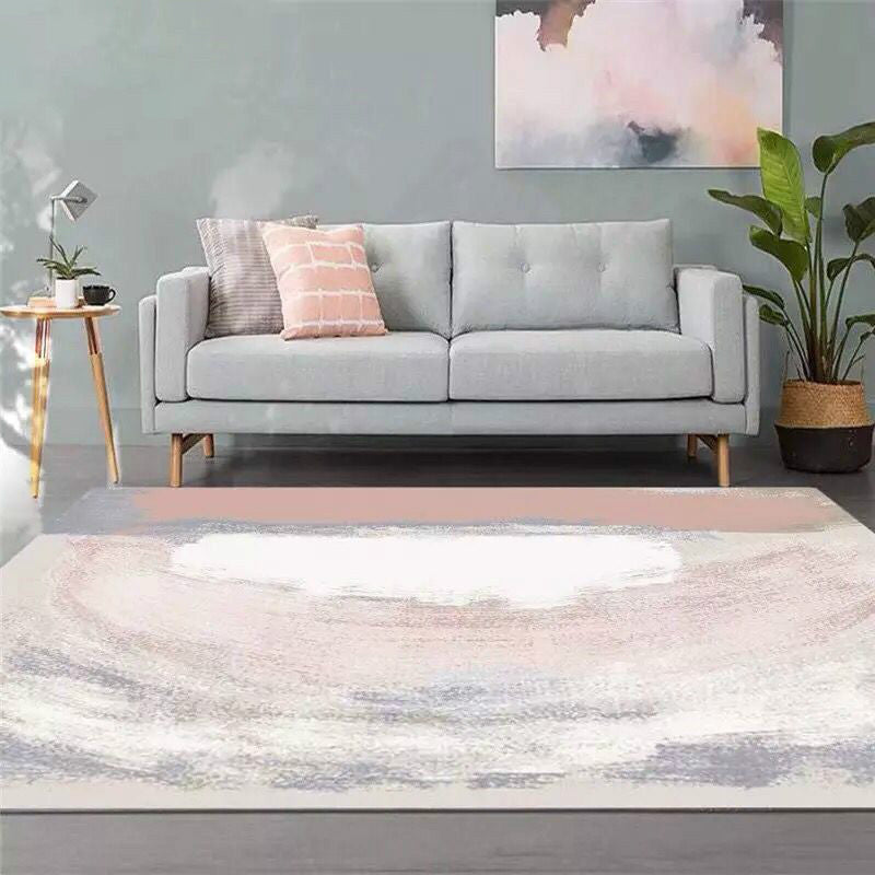 Minimalist Abstract Art Rug Multi Colored Polypropylene Rug Washable Stain Resistant Non-Slip Carpet for Living Room Clearhalo 'Area Rug' 'Modern' 'Rugs' Rug' 2184501