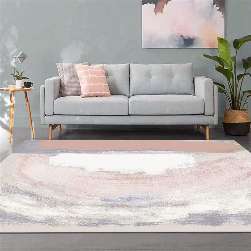 Minimalist Abstract Art Rug Multi Colored Polypropylene Rug Washable Stain Resistant Non-Slip Carpet for Living Room Clearhalo 'Area Rug' 'Modern' 'Rugs' Rug' 2184503