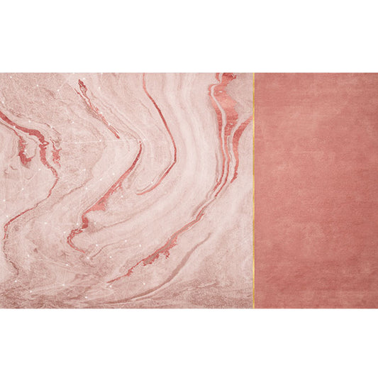 Multi-Colored Scandinavian Rug Synthetics Rock Slice Pattern Abstract Rug Stain Resistant Non-Slip Machine Wash Area Rug for Room Pink Clearhalo 'Area Rug' 'Modern' 'Rugs' Rug' 2184535