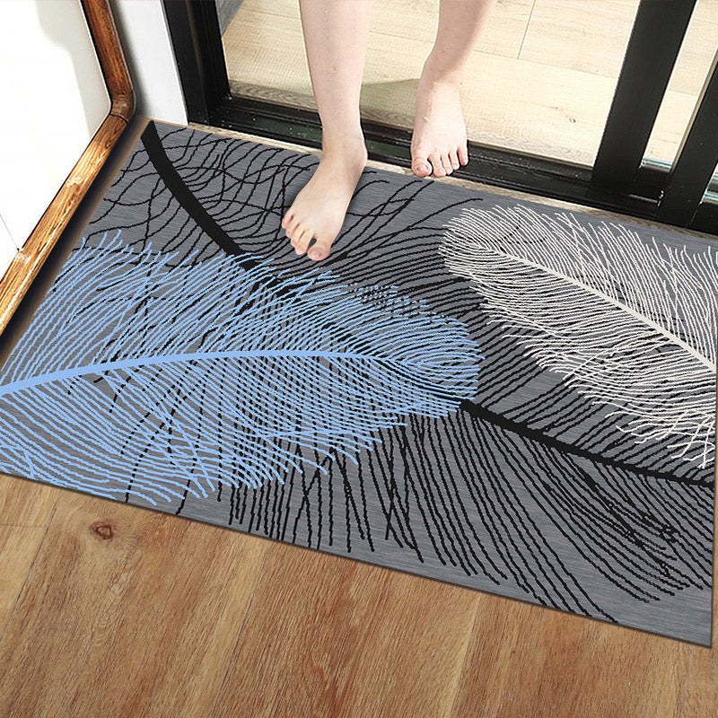 Unique Scandinavian Indoor Rug Multi Colored Geometry Carpet Non-Slip Pet Friendly Washable Rug for Door Dark Gray Clearhalo 'Area Rug' 'Modern' 'Rugs' Rug' 2184606