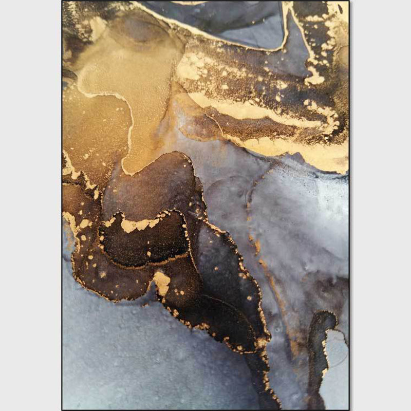 Multi-Color Contemporary Rug Polyester Watercolor Abstract Rug Anti-Slip Machine Washable Pet Friendly Rug for Bedroom Gold Clearhalo 'Area Rug' 'Modern' 'Rugs' Rug' 2184639