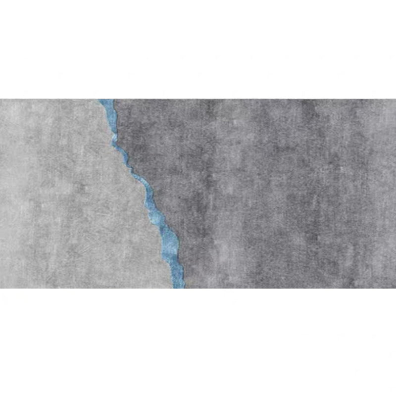 Multi-Color Modern Runner Rug Polypropylene Expressionism Stripes Print Rug Anti-Slip Machine Wash Stain Resistant Rug for Bedroom Silver Gray Clearhalo 'Area Rug' 'Modern' 'Rugs' Rug' 2184730