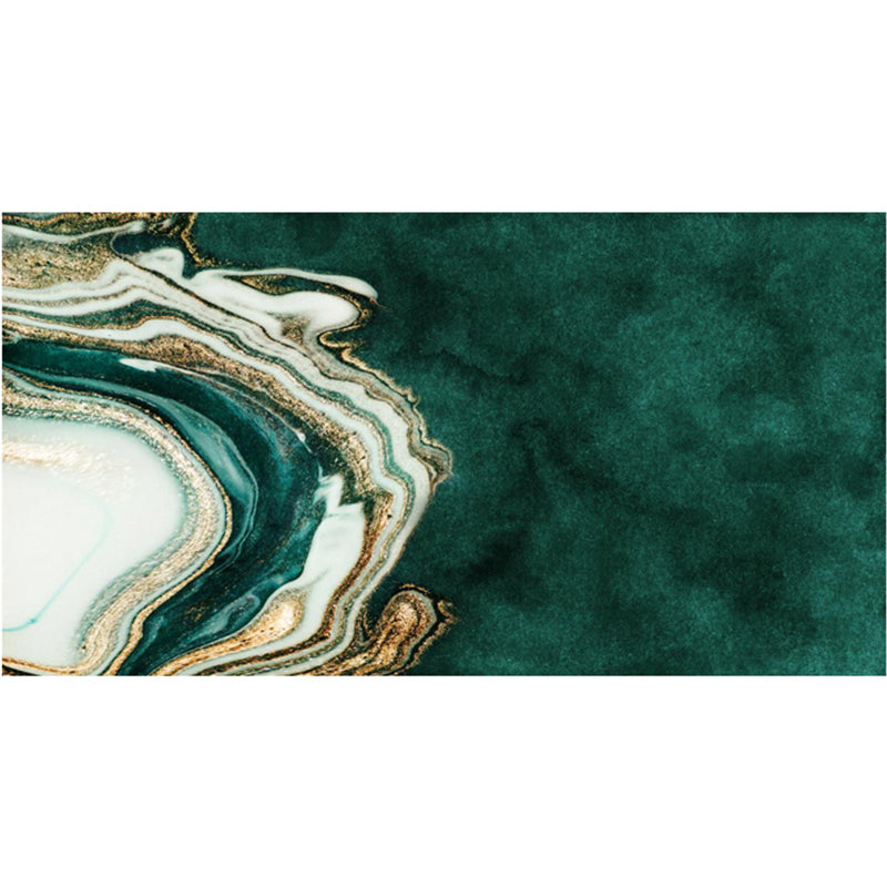 Multi-Color Modern Runner Rug Polypropylene Expressionism Stripes Print Rug Anti-Slip Machine Wash Stain Resistant Rug for Bedroom Peacock Green Clearhalo 'Area Rug' 'Modern' 'Rugs' Rug' 2184733