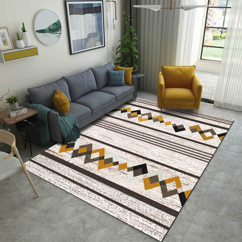 Artistry Geometric Rug Multi Color Modern Carpet Polypropylene Pet Friendly Stain Resistant Anti-Slip Rug for Living Room Yellow Clearhalo 'Area Rug' 'Modern' 'Rugs' Rug' 2184766