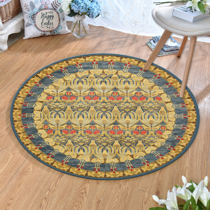 Ethnic Multi Colored Print Rug Polyester Persian Rug Stain Resistant Machine Washable Anti-Slip Backing Rug for Sitting Room Clearhalo 'Area Rug' 'Moroccan' 'Rugs' Rug' 2184942
