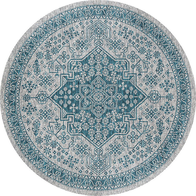 Multi-Colored Bedroom Area Rug Moroccan Mandala Print Rug Synthetics Non-Slip Backing Washable Stain Resistant Rug Clearhalo 'Area Rug' 'Moroccan' 'Rugs' Rug' 2184966