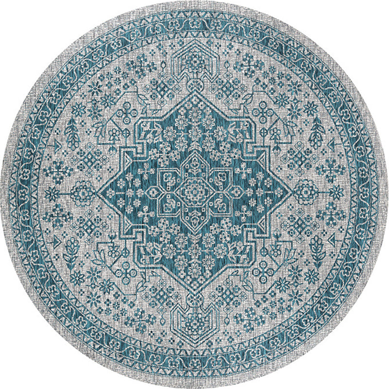 Multi-Colored Bedroom Area Rug Moroccan Mandala Print Rug Synthetics Non-Slip Backing Washable Stain Resistant Rug Clearhalo 'Area Rug' 'Moroccan' 'Rugs' Rug' 2184977