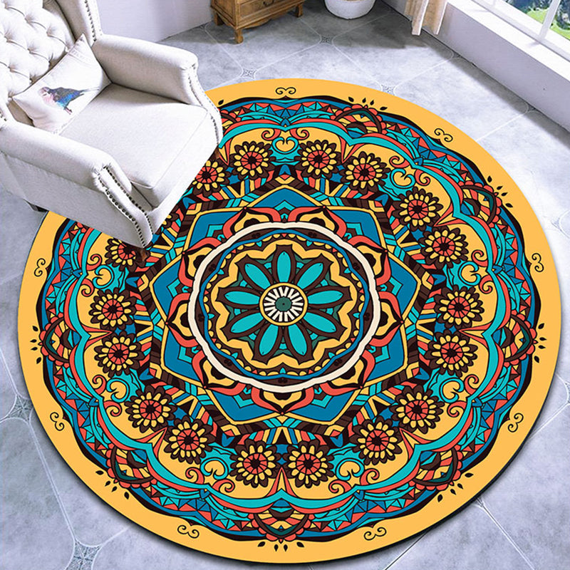 Fancy Multicolor Paisley Print Rug Polypropylene Moroccan Rug Machine Washable Anti-Slip Stain Resistant Rug for Lounge Ginger Clearhalo 'Area Rug' 'Moroccan' 'Rugs' Rug' 2185055