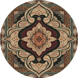 Olden Turkish Folk Art Rug Multi Color Persian Carpet Polyester Anti-Slip Stain Resistant Washable Rug for Room Camel Clearhalo 'Area Rug' 'Moroccan' 'Rugs' Rug' 2185065