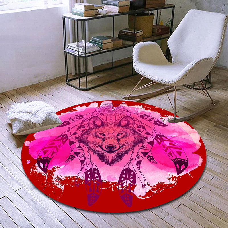 Exclusive Moroccan Rug Multi Colored Tribal Floral Rug Pet Friendly Machine Washable Non-Slip Rug for Room Red Clearhalo 'Area Rug' 'Moroccan' 'Rugs' Rug' 2185164