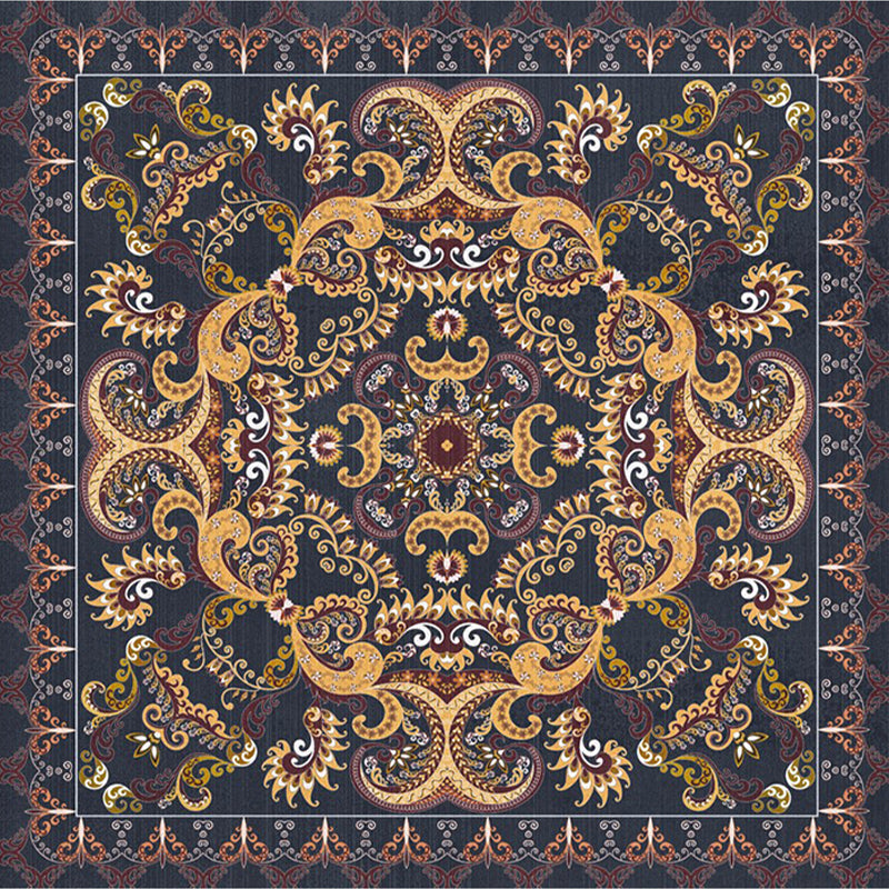Shabby Chic Floral Area Rug Multi-Color Persian Carpet Polypropylene Anti-Slip Backing Washable Pet Friendly Rug for Foyer Beige Clearhalo 'Area Rug' 'Moroccan' 'Rugs' Rug' 2185183
