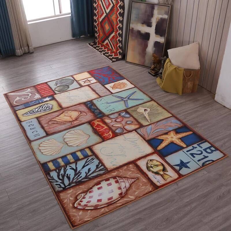 Multi Colored Living Room Rug Moroccan Patchwork Print Rug Synthetics Non-Slip Backing Pet Friendly Stain Resistant Rug Clearhalo 'Area Rug' 'Moroccan' 'Rugs' Rug' 2185200