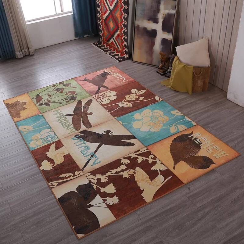 Multi Colored Living Room Rug Moroccan Patchwork Print Rug Synthetics Non-Slip Backing Pet Friendly Stain Resistant Rug Clearhalo 'Area Rug' 'Moroccan' 'Rugs' Rug' 2185207