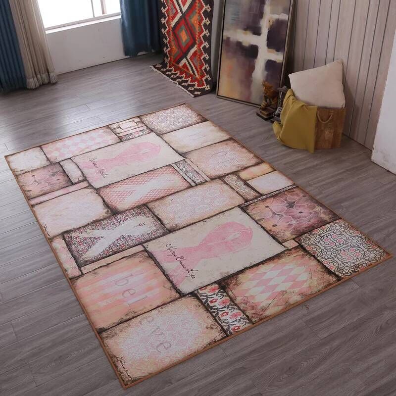 Multi Colored Living Room Rug Moroccan Patchwork Print Rug Synthetics Non-Slip Backing Pet Friendly Stain Resistant Rug Clearhalo 'Area Rug' 'Moroccan' 'Rugs' Rug' 2185211