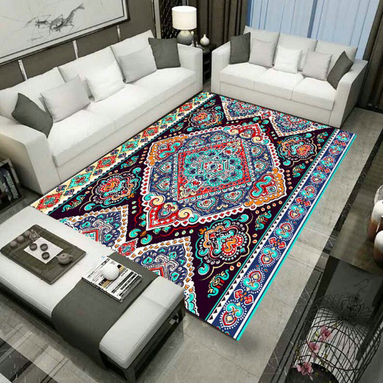 Grand Persian Rug Multicolor Jacquard Printed Rug Washable Non-Slip Backing Pet Friendly Rug for Living Room Clearhalo 'Area Rug' 'Moroccan' 'Rugs' Rug' 2185217