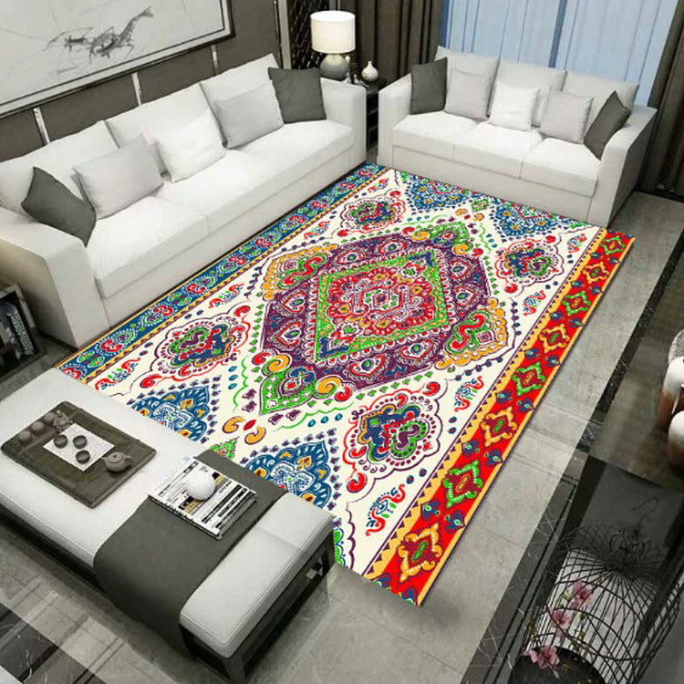 Grand Persian Rug Multicolor Jacquard Printed Rug Washable Non-Slip Backing Pet Friendly Rug for Living Room Clearhalo 'Area Rug' 'Moroccan' 'Rugs' Rug' 2185222