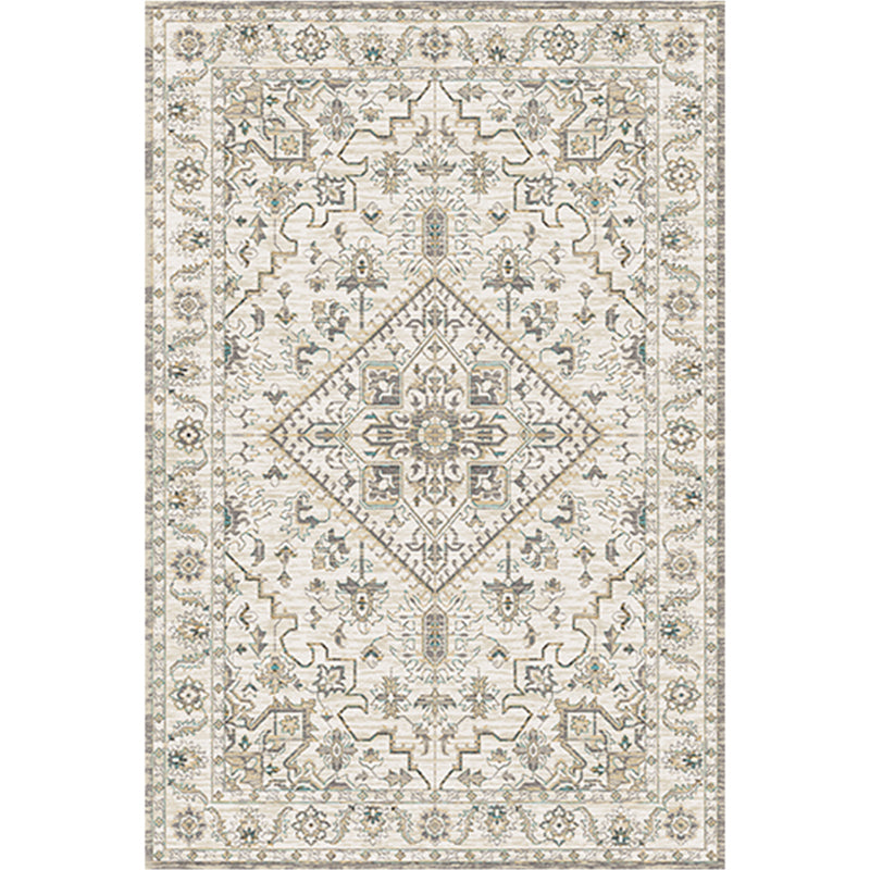 Distressed Multi Color Persian Rug Synthetics Geometric Print Carpet Washable Non-Slip Backing Stain Resistant Rug for Home White Clearhalo 'Area Rug' 'Moroccan' 'Rugs' Rug' 2185258