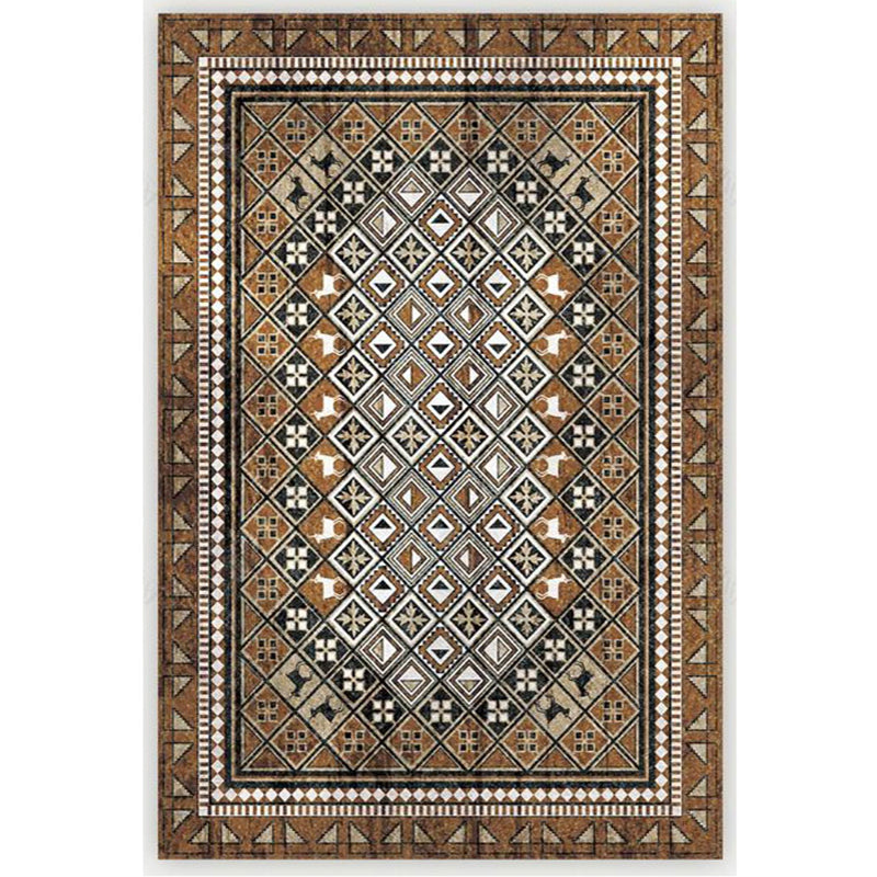Antique Moroccan Rug Multi-Colored Geometry Patterned Rug Non-Slip Pet Friendly Stain Resistant Rug for Room Coffee Clearhalo 'Area Rug' 'Moroccan' 'Rugs' Rug' 2185273