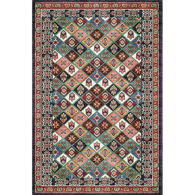 Antique Moroccan Rug Multi-Colored Geometry Patterned Rug Non-Slip Pet Friendly Stain Resistant Rug for Room Clearhalo 'Area Rug' 'Moroccan' 'Rugs' Rug' 2185275