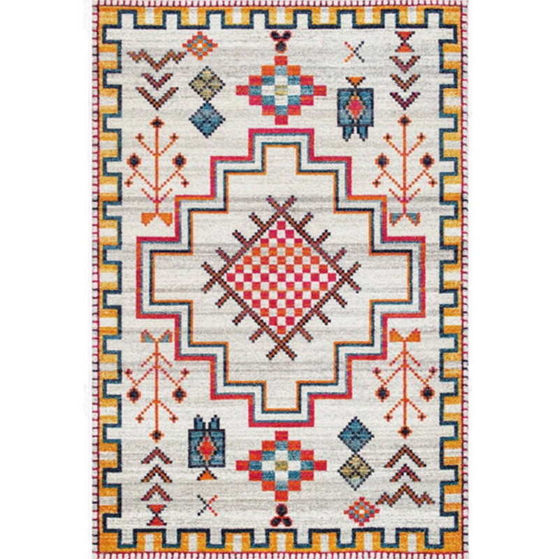 Antique Moroccan Rug Multi-Colored Geometry Patterned Rug Non-Slip Pet Friendly Stain Resistant Rug for Room Red Clearhalo 'Area Rug' 'Moroccan' 'Rugs' Rug' 2185276