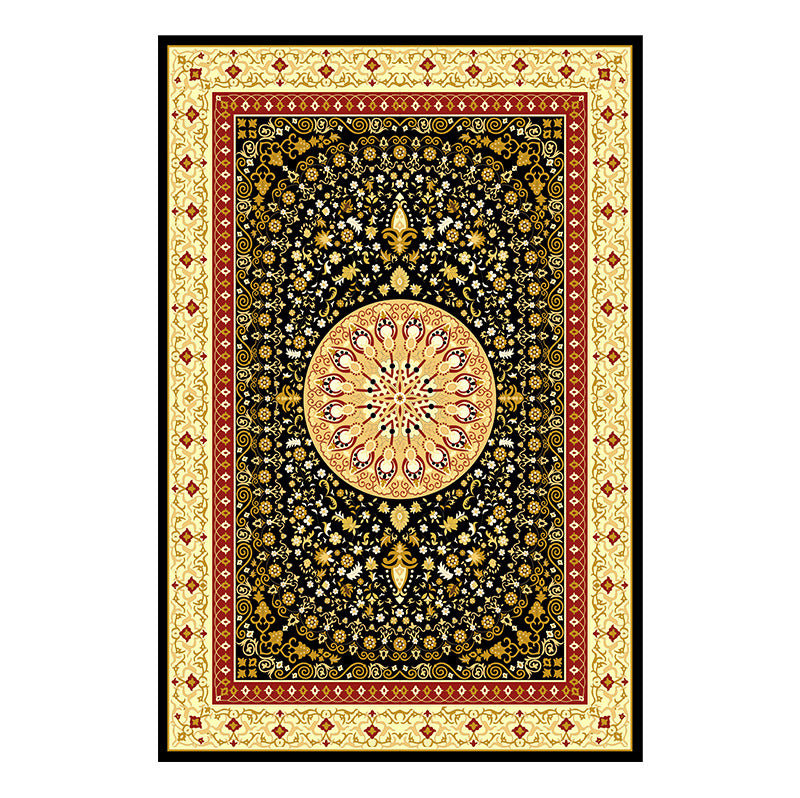 Traditional Multi Color Moroccan Rug Polypropylene Flower Carpet Anti-Slip Backing Pet Friendly Stain Resistant Rug for Living Room Clearhalo 'Area Rug' 'Moroccan' 'Rugs' Rug' 2185346
