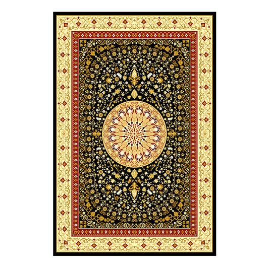 Traditional Multi Color Moroccan Rug Polypropylene Flower Carpet Anti-Slip Backing Pet Friendly Stain Resistant Rug for Living Room Clearhalo 'Area Rug' 'Moroccan' 'Rugs' Rug' 2185346