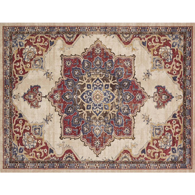Rustic Persian Indoor Rug Multi Colored Florentine Carpet Washable Stain Resistant Anti-Slip Backing Rug for Room Burgundy Clearhalo 'Area Rug' 'Moroccan' 'Rugs' Rug' 2185365