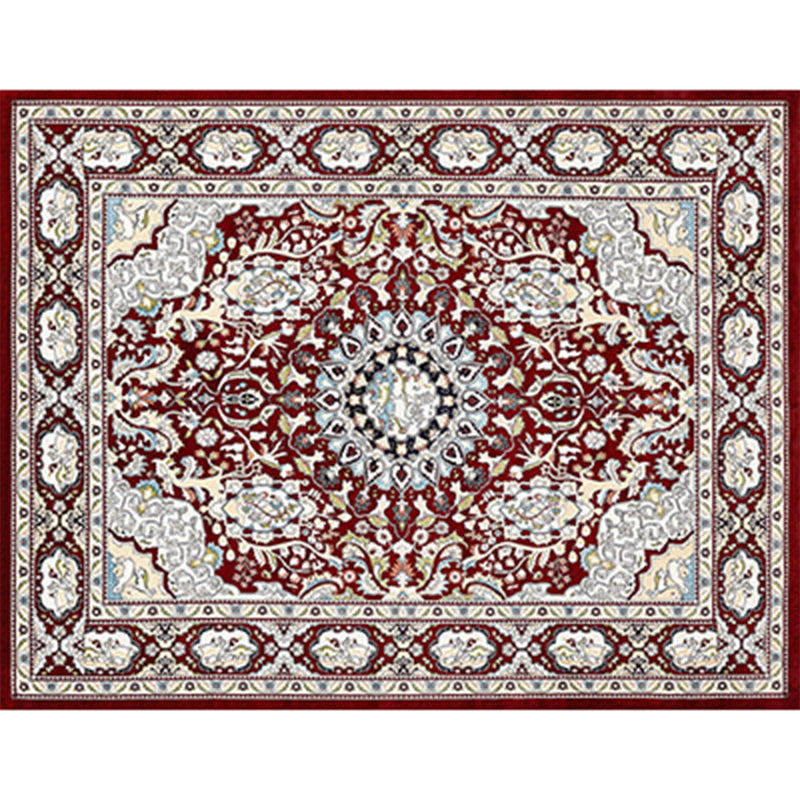 Rustic Persian Indoor Rug Multi Colored Florentine Carpet Washable Stain Resistant Anti-Slip Backing Rug for Room Dark Coffee Clearhalo 'Area Rug' 'Moroccan' 'Rugs' Rug' 2185367