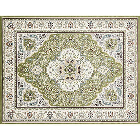 Rustic Persian Indoor Rug Multi Colored Florentine Carpet Washable Stain Resistant Anti-Slip Backing Rug for Room Green Clearhalo 'Area Rug' 'Moroccan' 'Rugs' Rug' 2185369