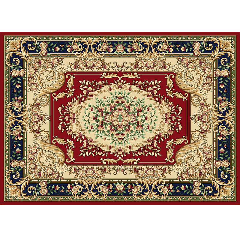 Multi-Colored Moroccan Rug Synthetics Jacquard Pattern Rug Washable Stain Resistant Non-Slip Carpet for Lounge Clearhalo 'Area Rug' 'Moroccan' 'Rugs' Rug' 2185391