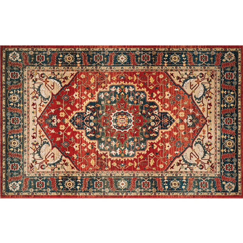 Moroccan Damask Print Rug Multicolor Polypropylene Area Rug Stain Resistant Washable Anti-Slip Backing Rug for Home Decor Clearhalo 'Area Rug' 'Moroccan' 'Rugs' Rug' 2185414