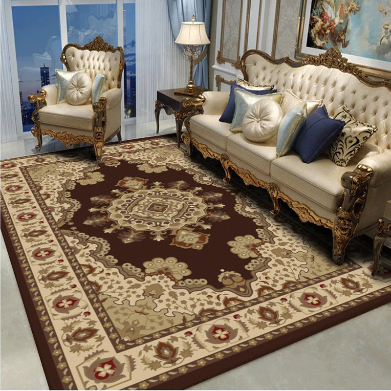 Moroccan Damask Print Rug Multicolor Polypropylene Area Rug Stain Resistant Washable Anti-Slip Backing Rug for Home Decor Clearhalo 'Area Rug' 'Moroccan' 'Rugs' Rug' 2185428