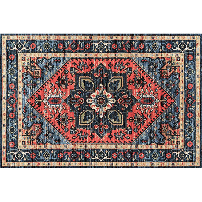 Rustic Tribal Print Area Rug Multi-Color Moroccan Rug Synthetics Washable Non-Slip Pet Friendly Rug for Room Red Clearhalo 'Area Rug' 'Moroccan' 'Rugs' Rug' 2185478