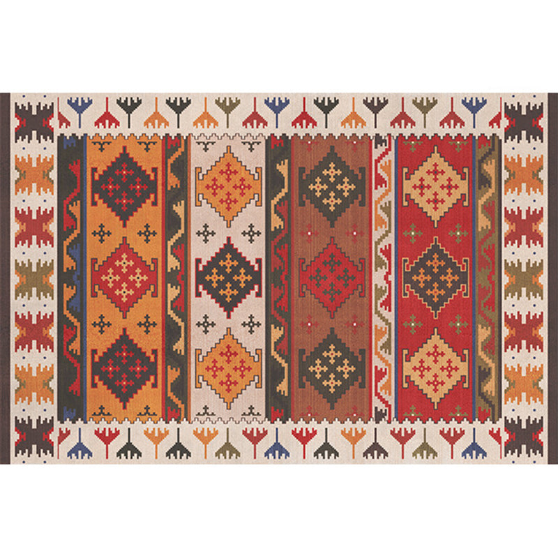 Rustic Tribal Print Area Rug Multi-Color Moroccan Rug Synthetics Washable Non-Slip Pet Friendly Rug for Room Yellow Clearhalo 'Area Rug' 'Moroccan' 'Rugs' Rug' 2185482