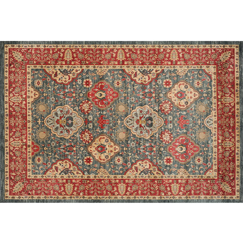Empire Print Rug Multi Colored Moroccan Rug Polyester Anti-Slip Backing Machine Washable Pet Friendly Rug for Living Room Clearhalo 'Area Rug' 'Moroccan' 'Rugs' Rug' 2185490