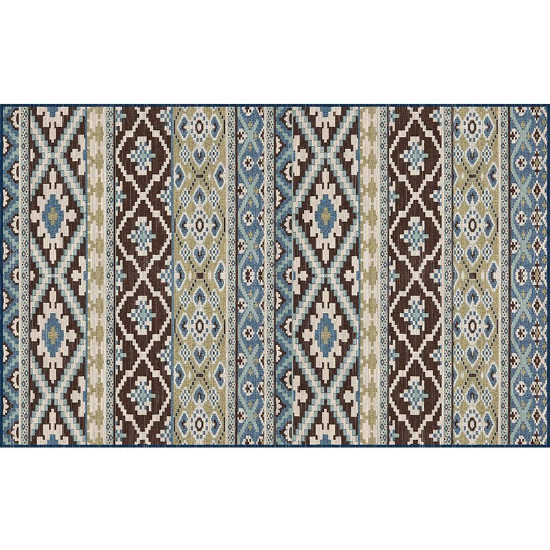 Empire Print Rug Multi Colored Moroccan Rug Polyester Anti-Slip Backing Machine Washable Pet Friendly Rug for Living Room Tan Clearhalo 'Area Rug' 'Moroccan' 'Rugs' Rug' 2185496