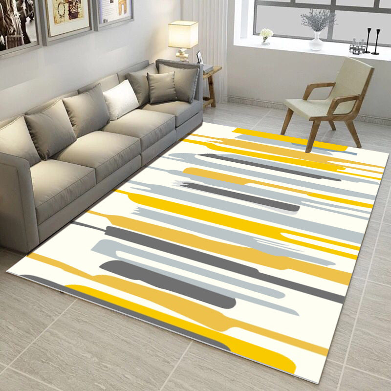 Bold Multi Color Matrix Rug Polyester Modern Area Carpet Non-Slip Pet Friendly Stain Resistant Rug for Living Room Clearhalo 'Area Rug' 'Modern' 'Rugs' Rug' 2185781