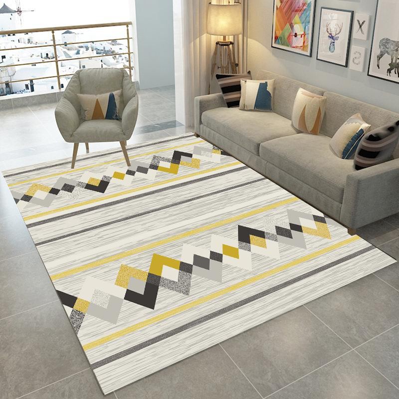 Bold Multi Color Matrix Rug Polyester Modern Area Carpet Non-Slip Pet Friendly Stain Resistant Rug for Living Room Clearhalo 'Area Rug' 'Modern' 'Rugs' Rug' 2185796