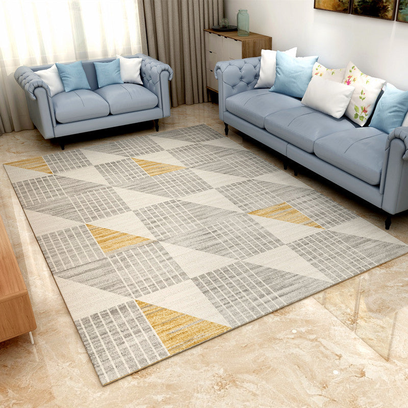 Bold Multi Color Matrix Rug Polyester Modern Area Carpet Non-Slip Pet Friendly Stain Resistant Rug for Living Room Clearhalo 'Area Rug' 'Modern' 'Rugs' Rug' 2185800