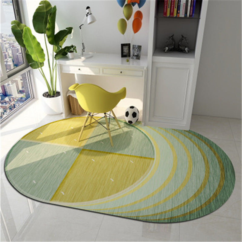 Geometric Shaped Color Block Rug Multi-Color Nordic Carpet Polypropylene Stain Resistant Pet Friendly Non-Slip Rug for Study Room Clearhalo 'Area Rug' 'Modern' 'Rugs' Rug' 2185813